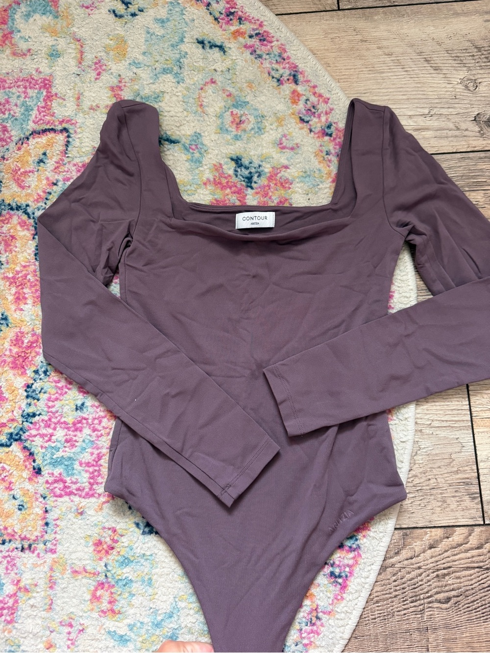 Aritzia Long-Sleeve Square Neck Bodysuit